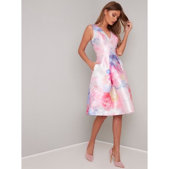 Chi Chi London Dresses & Skirts - Chi Chi London Ohanna Floral Print Midi Dress